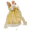 Northlight Lighted Angel Christmas Tree Topper - Gold - 12" - Clear Lights - 4 of 4