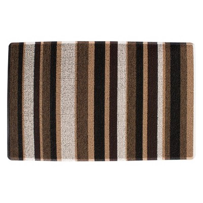 John Ritzenthaler Co. Striped Tufted Indoor Outdoor Floor Mat