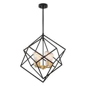 Vaxcel Rad 4 - Light Pendant in  Black - 1 of 4