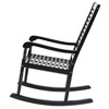 Outdoor Acacia Wood Rocking Chair - Captiva Designs: UV & Water-Resistant, Powder-Coated Frame, Fixed Arms - 4 of 4