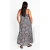 Women's Plus Size Erica Print Maxi Dress - black | CITY CHIC - image 2 of 4