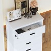 NicBex 5 Wide Drawers Dresser,Retro Dressers with Original Wood Pattern,Minimalist Chest of Drawers for Bedroom,Living Room,Hallway,Storage Cabinet - 2 of 4