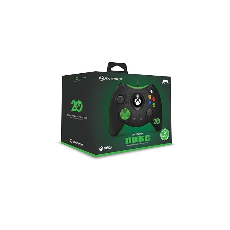 Duke Wired Controller  Xbox 20th Anniversary Limited Edition for Xbox Series X|S  Xbox One  Windows 10 - Black  Oficially Licensed by Xbox, 4 of 5