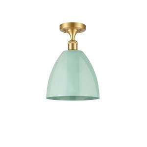 Plymouth Dome - 1 Light Semi-Flush Mount In Industrial Style-12.88 Inches Tall and 9 Inches Wide - 1 of 1