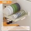 Pull Out Cabinet Organizer, Metal Slide Out Dish and Bowl Drying Rack, Fixed With Adhesive Film, Cabinet Organizers for Kitchen Under Sink - 4 of 4