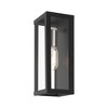 Livex Lighting Gaffney 1 - Light Wall Light in  Black/Brushed Nickel - 3 of 4