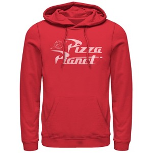 Men's Toy Story Pizza Planet Logo Pull Over Hoodie - 1 of 4