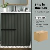 KTMBDW 30 Inch Bathroom Vanity with Undermount Sink, Small Bathroom Sink Cabinet, Modern Bathroom Storge Vanity, Fluted Finish - 4 of 4