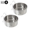 Pet Adobe Stainless-Steel Hanging Dog Bowl Set - 2 of 4