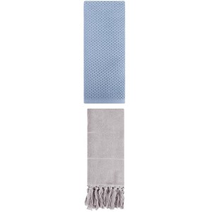 REGALWOVEN 2 Packs Cotton Soft Absorbent Tassels and Waffle Hand Towel - 1 of 4