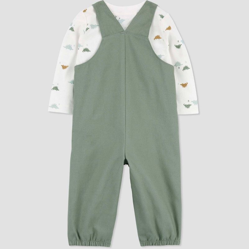Carter&#39;s Just One You&#174; Baby Boys&#39; Top &#38; Overalls Set - Green, 3 of 8