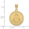 Black Bow Jewelry 14k Yellow Gold Plated Sterling Silver Pittsburgh Panthers NCAA Large Pendant - 2 of 3