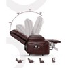 Oversized Power Lift Recliner Chair with Heat & Massage, Faux PU Leather Electric Lift Recliner for Elderly, Single Sofa Seat with Cup Holder - 2 of 4