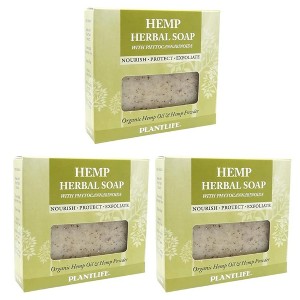 Plantlife Vegan Hemp Soap Bar – Moisturizing, Soothing, Handcrafted, Plant-Based – Made in California, 4oz - 1 of 2