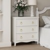 JIONJOY French Country Accent Dresser - Fully Assembled 3-Drawer Storage Cabinet with Bronze Ring Pulls - 3 of 4