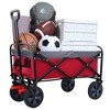Grungis Folding Wagon Cart with  360lbs Weight Capacity,Heavy Duty Shopping Cart with Wheels,Utility Cart for Camping,Shopping - 2 of 4
