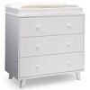 Delta Children Ava 3-Drawer Dresser with Changing Top - White - image 4 of 4