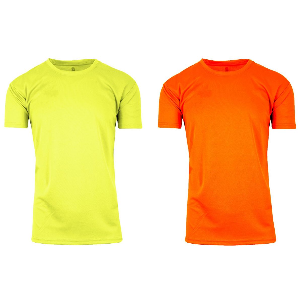 Galaxy By Harvic  High Visibility Short  Sleeve Moisture-Wicking Quick Dry Performance Crew Neck Tee  -2 Pack - thumbnail 3
