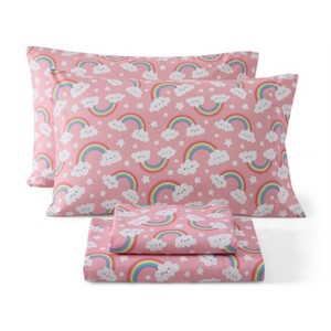 HLC.ME Printed Kids Bed Sheets Set - Wrinkle Resistant & Ultra Soft - Fits Mattresses up to 15 Inches Deep - 1 of 4