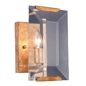 Elegant Lighting Monaco Collection Wall Sconce D:6in H:10in E:7in Lt:1 Golden Iron Finish - 1 of 2