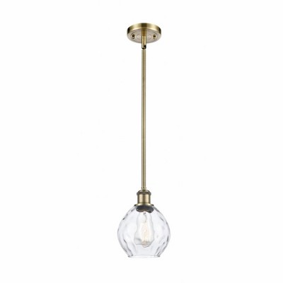 Waverly - 1 Light Stem Hung Mini Pendant In Industrial Style-9 Inches Tall and 6 Inches Wide
