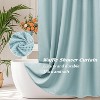 LunaLulinlk Thick Fabric Shower Curtain, Fog Blue - 4 of 4