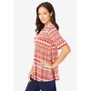 Jessica London Women's Plus Size Stretch Knit Cutout Swing Tunic - 3 of 3