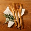 Bloomhouse Italian Olive Wood 3 Piece Extra-Large 14 Inch Turner, Spoon, and Slotted Spoon Set - 3 of 4