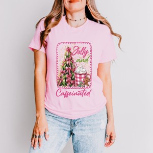 Jolly And Caffeinated - Women's Short Sleeve Graphic T-Shirt - 1 of 4