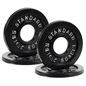Sapphtopaz Olympic Cast Iron Weight Plates for Barbell, 2-Inch Barbell Plates for Weightlifting and Strength Training in Home & Gym - 1 of 4
