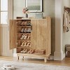 Tribesigns Shoe Cabinet with Doors, 20-Pair Entryway Shoe Storage Cabinet, Farmhouse Shoe Organizer Rack for Hallway Closet - 2 of 4