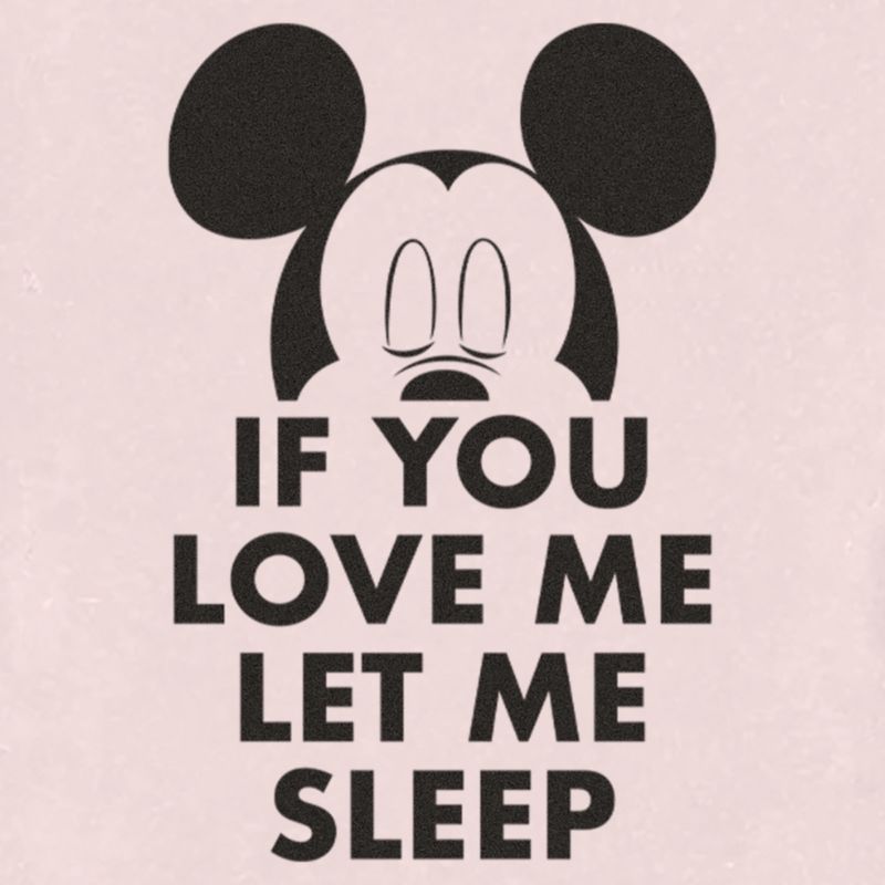 Mickey & Friends If You Love Me Let Me Sleep Quote T-Shirt, 2 of 4
