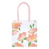 Sparkle and Bash 12 Pack Small Gift Bags with Handles for Candles, Mini Party Favors for Mothers Day, 3 Assorted Pink Designs (5x5x3 in) - 3 of 4