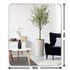 ChicFurnit Bathroom Vanity Mirror Rectangle Mirror with Sturdy Metal Frame HD Reflections for Bedroom Bathroom Entryway, Silver, 36"*30"*1.2" - 2 of 4