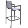PAGED Patio Dining Chairs Aluminum Frame Swivel Outdoor Chair with Cushions for Poolside, Balcony - 2 of 4