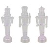 Northlight LED Lighted Icy Crystal Nutcracker Christmas Figures - 7.5" - Multicolor Lights -Set of 3 - 4 of 4