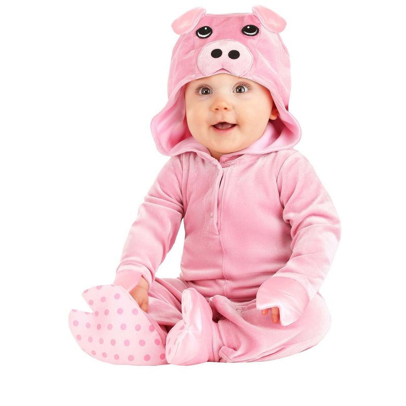 HalloweenCostumes.com Rosy Pig Infant Costume, 1 of 5