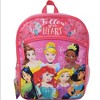 Disney Princess Girls School Backpack 16" with front pocket - 2 of 2