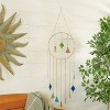 44" Aluminum Contemporary Geometric Windchime Green/Blue/Red - Olivia & May - 2 of 4