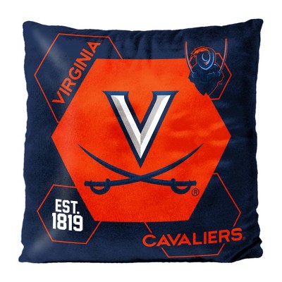 NCAA Virginia Cavaliers Firm Density Connector Velvet Reverse Pillow