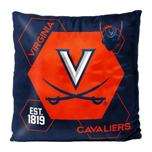 NCAA Virginia Cavaliers Firm Density Connector Velvet Reverse Pillow - 1 of 3