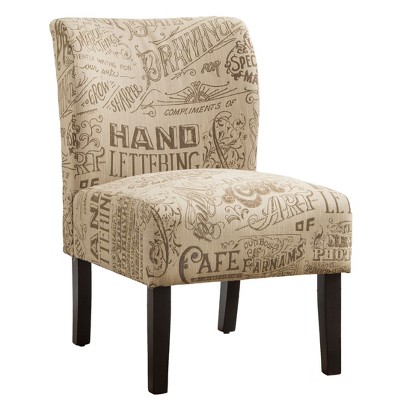 NicBex Polyester Accent Chair,Upholstered Living Room Chairs with Mid-Height Backrest,Modern Armless Chair,Accent Chairs for Living Room