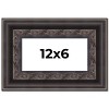 PosterPalooza | Panoramic 3.5" Wide Ornate Black Frame - UV Acrylic, Foam Board Backing, Hanging Hardware - 2 of 4