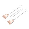 Guili Stylish Sterling Silver Dangling Earrings with 18k Rose Gold Plating for a Chic and Contemporary Look, Elevating Your Jewelry Style - 2 of 3