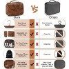 Generic Hanging Toiletry Bag Removable Travel Bag PU leather Makeup Cosmetic Organizer Kit - 3 of 4