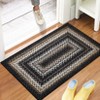 Indoor Modern Imitation Weaving Textured Area Rugs for Bedroom Living Room Abstract Easy Care Washable Soft Low Pile Non Slip Carpet - 2 of 4