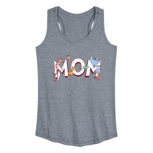 Women's - Dr. Seuss - Mom Seuss Characters Graphic Racerback Tank - 1 of 4
