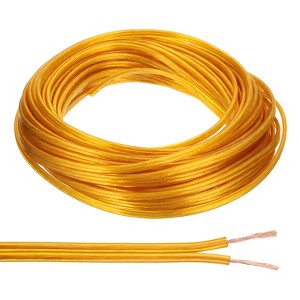 Unique Bargains Tinned Copper Insulated Heat Resistant PVC Covered 300V SPT-1 Round Wire 18AWG - 1 of 4