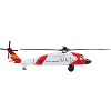 Sikorsky HH-60J Jayhawk Helicopter White and Red "United States Coast Guard" with Runway Section Diecast Model by Runway24 - 2 of 4