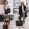 Laptop Bag for Women 15 inch,Diamond Quilted Work Tote Bags Womens Laptop Tote Computer Shoulder Bags - 2 of 4